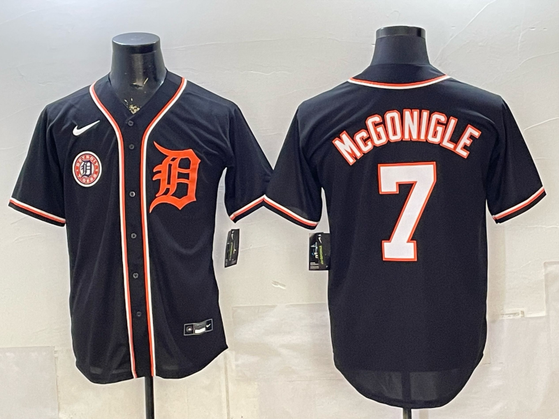 Men Detroit Tigers #7 McGonigle black Nike 2026 MLB Jersey 0528004